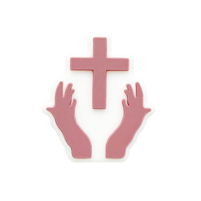 Venta al por mayor 10 piezas de cadena de chupete muerde cuentas de silicona